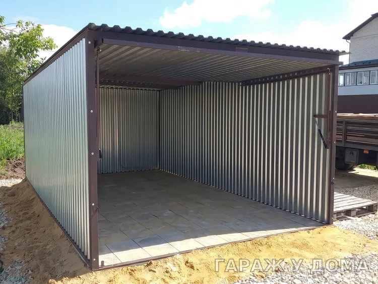 Металлический гараж 4×6